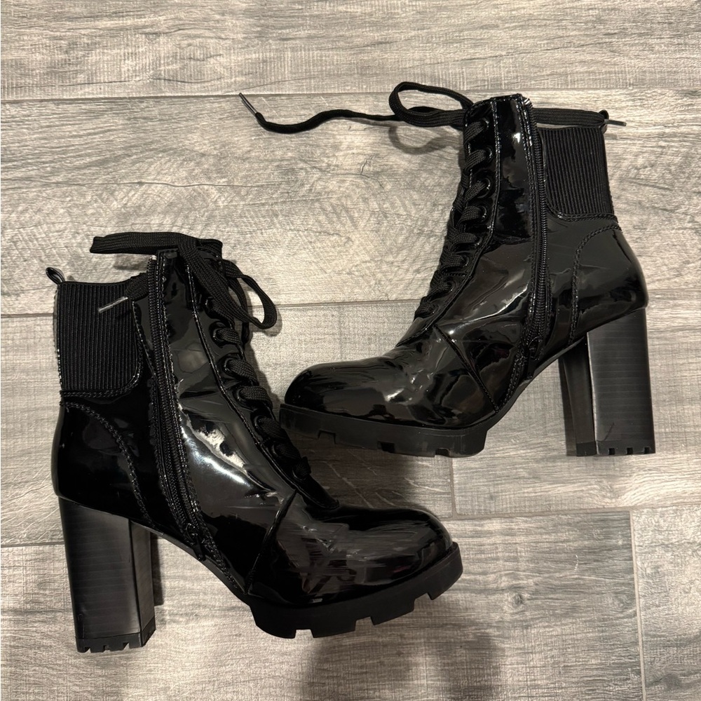 Heel Combat Boots